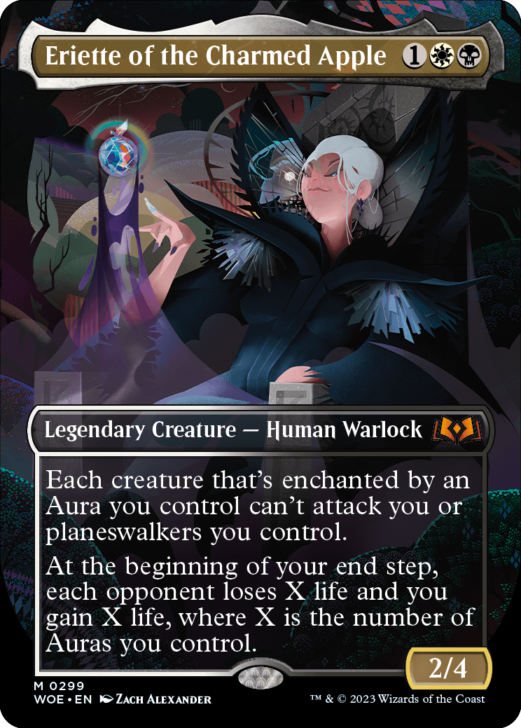 MTG Wilds of Eldraine 0299 Eriette of the Charmed Apple (Borderless)