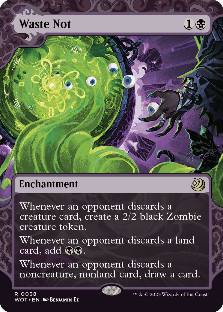 MTG Wilds of Eldraine 0038 Waste Not (Enchanting Tale)