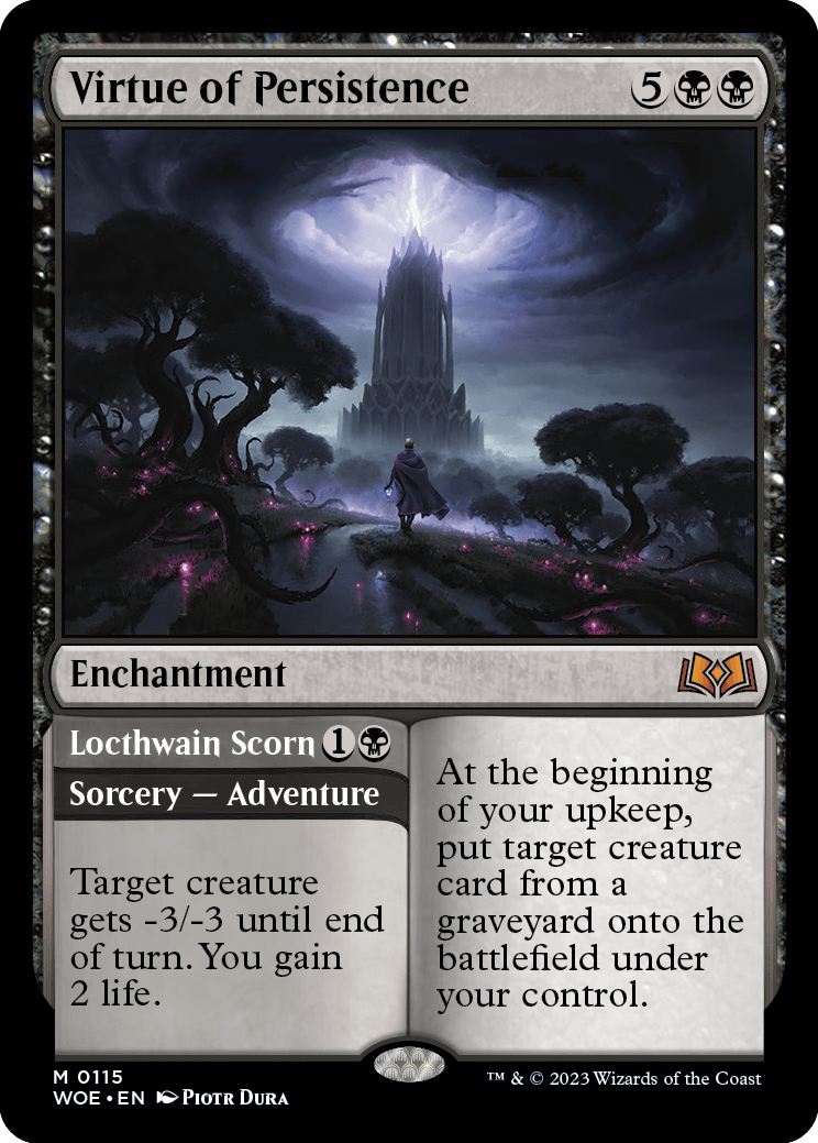 MTG Wilds of Eldraine 0115 Virtue of Persistence (Foil)