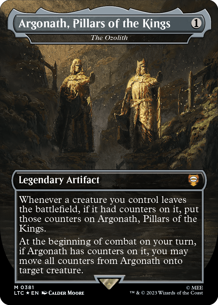MTG Lord Of The Rings 0381 The Ozolith (Borderless Surge Foil)