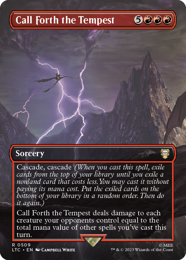 MTG Lord Of The Rings 0509 Call Forth the Tempest (Borderless)