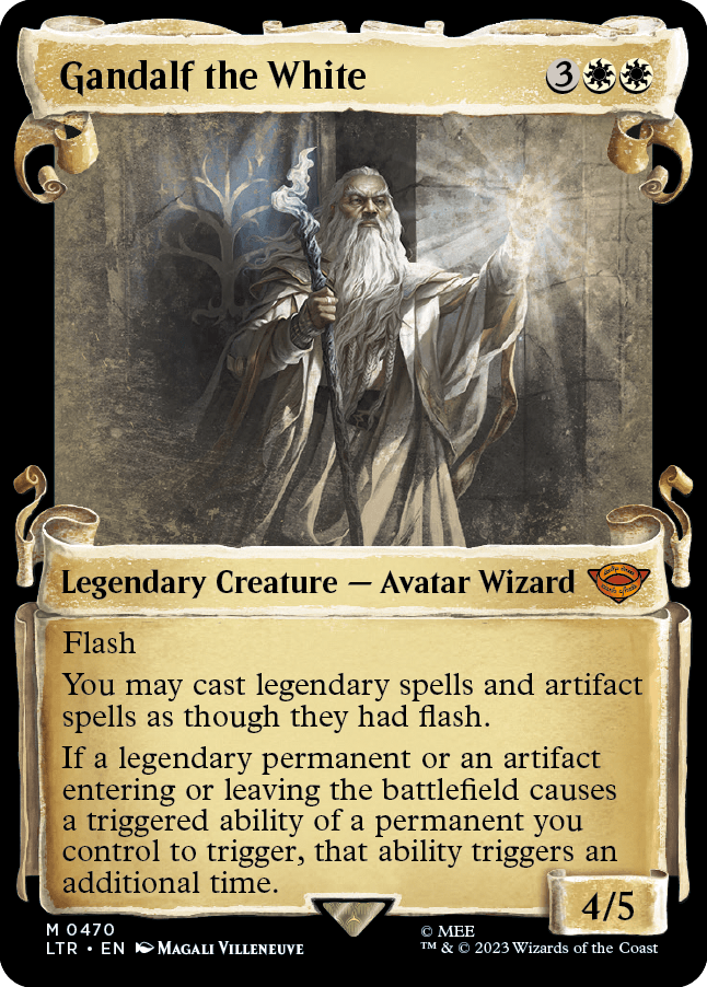 MTG Lord Of The Ring 0470 Gandalf the White (Showcase)