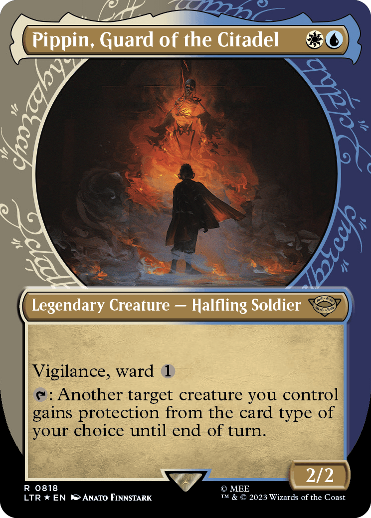 MTG Lord Of The Ring 0818 Pippin, Guard of the Citadel (Surge Foil Showcase)