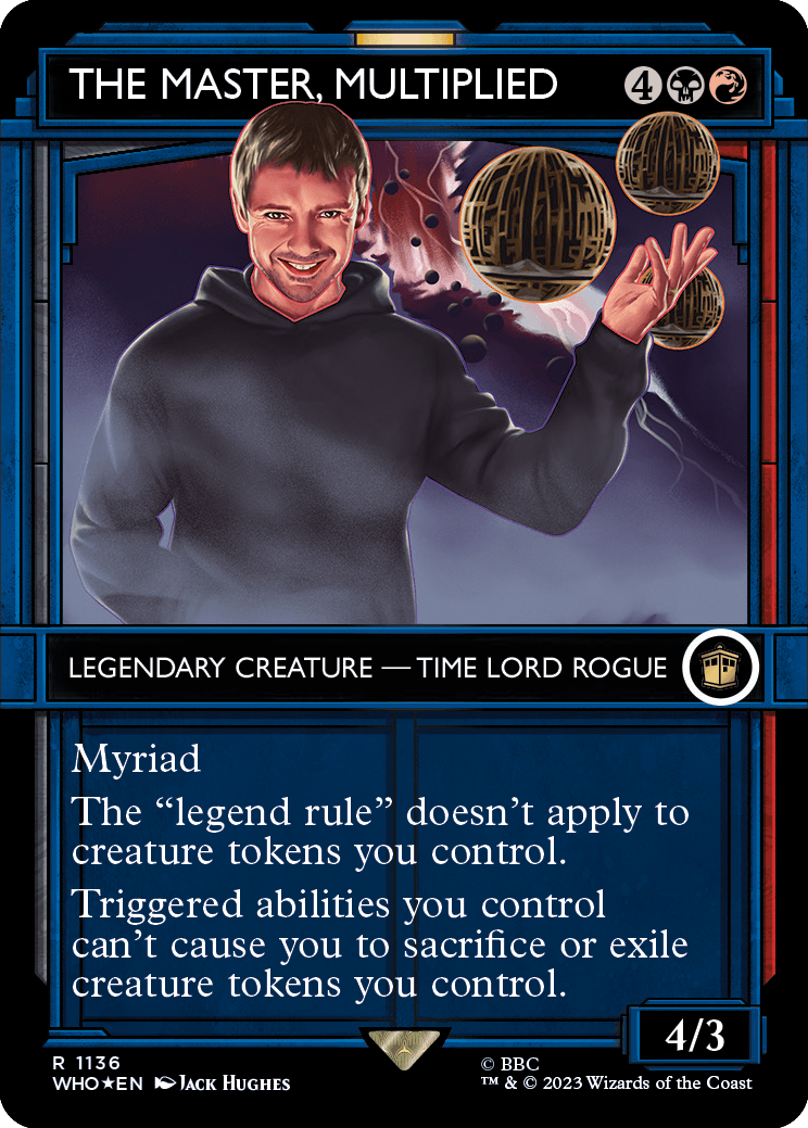 MTG Doctor Who 1136 The Master, Multiplied (Showcase Surge Foil)
