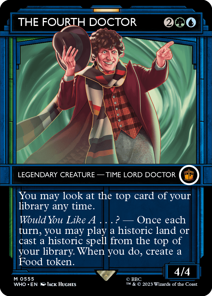 MTG Doctor Who 0555 The Fourth Doctor (Showcase Foil)