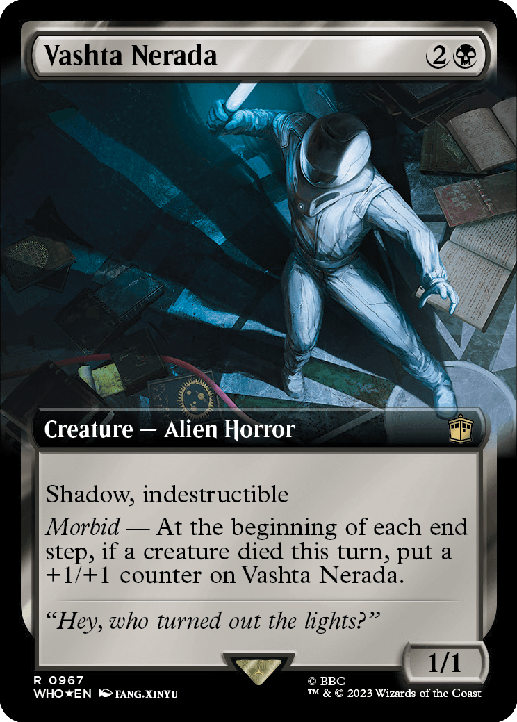 MTG Doctor Who 0967 Vashta Nerada (Extended Art Surge Foil)