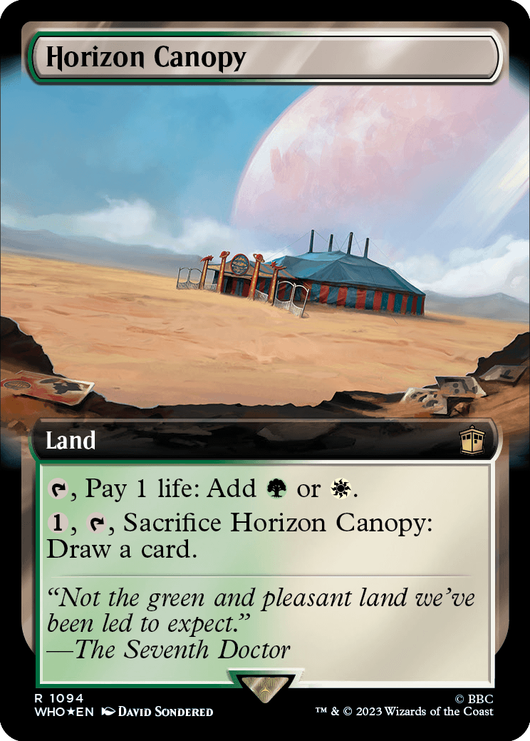 MTG Doctor Who 1094 Horizon Canopy (Extended Art Surge Foil)