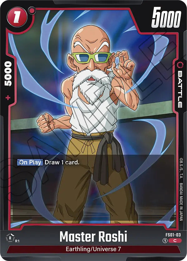 Dragon Ball Super Card Game Fusion World FS01-03 Master Roshi