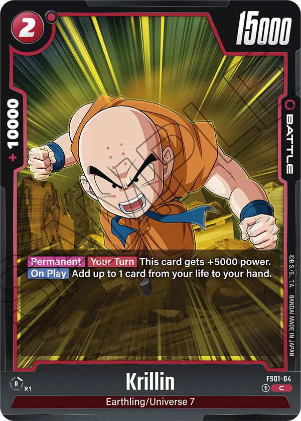 Dragon Ball Super Card Game Fusion World FS01-04 Krillin