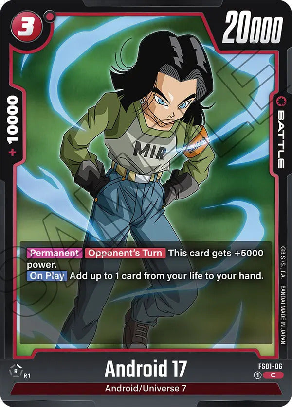 Dragon Ball Super Card Game Fusion World FS01-06 Android 17
