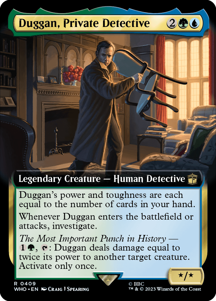 MTG Doctor Who 0409 Duggan, Private Detective (Extended Art)