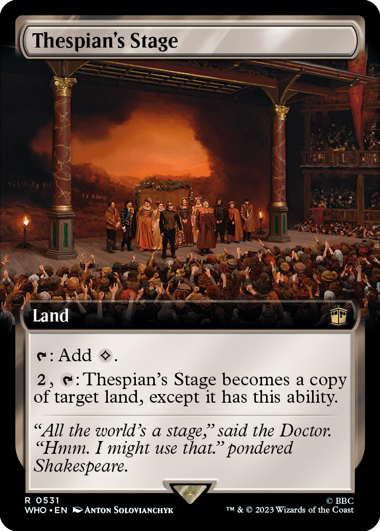 MTG Doctor Who 0531 Thespian's Stage (Extended Art)