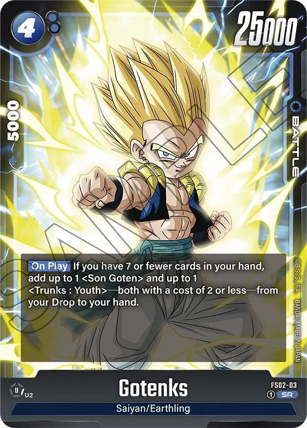 Dragon Ball Super Card Game Fusion World FS02-03 Gotenks SR