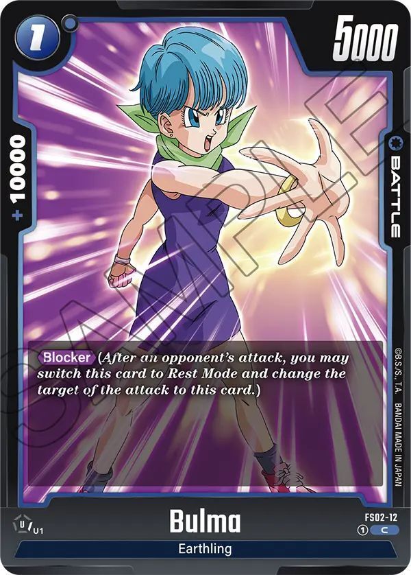 Dragon Ball Super Card Game Fusion World FS02-12 Bulma
