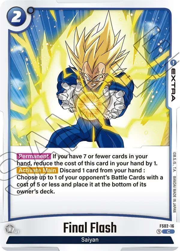 Dragon Ball Super Card Game Fusion World FS02-16 Final Flash