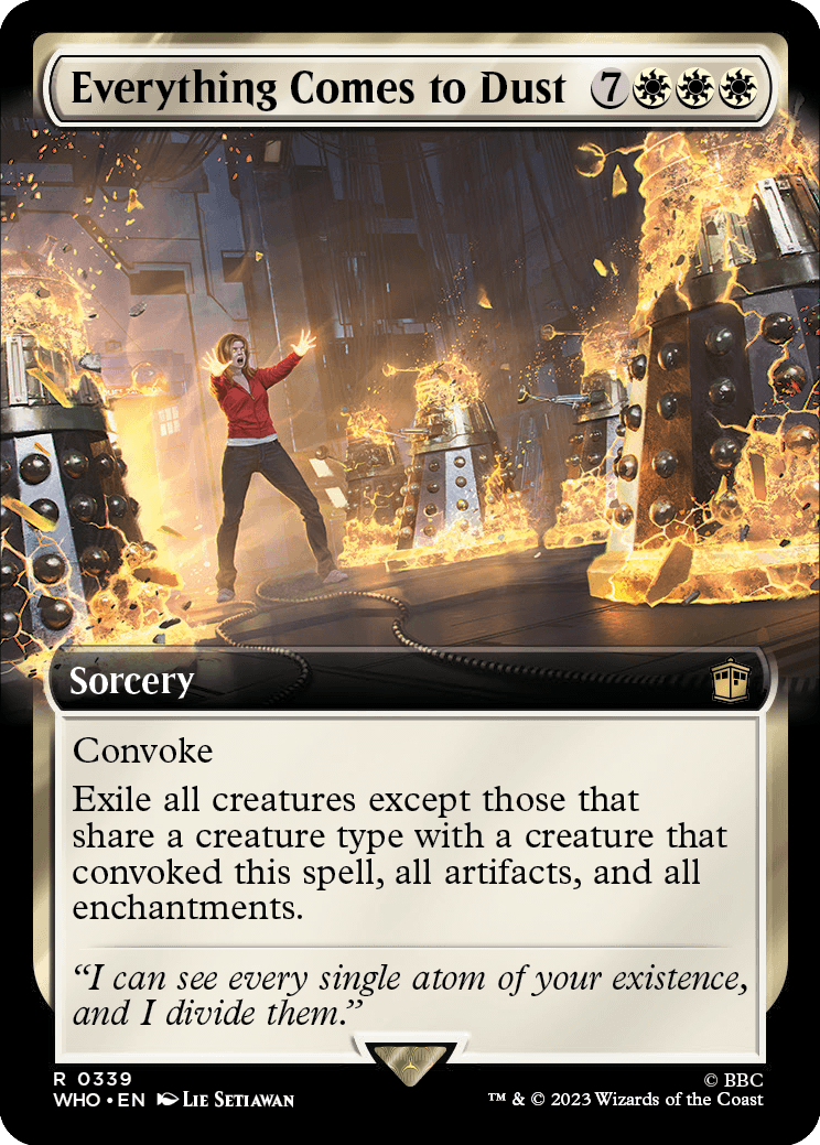 MTG Doctor Who 0339 Everything Comes to Dust (Extended Art)