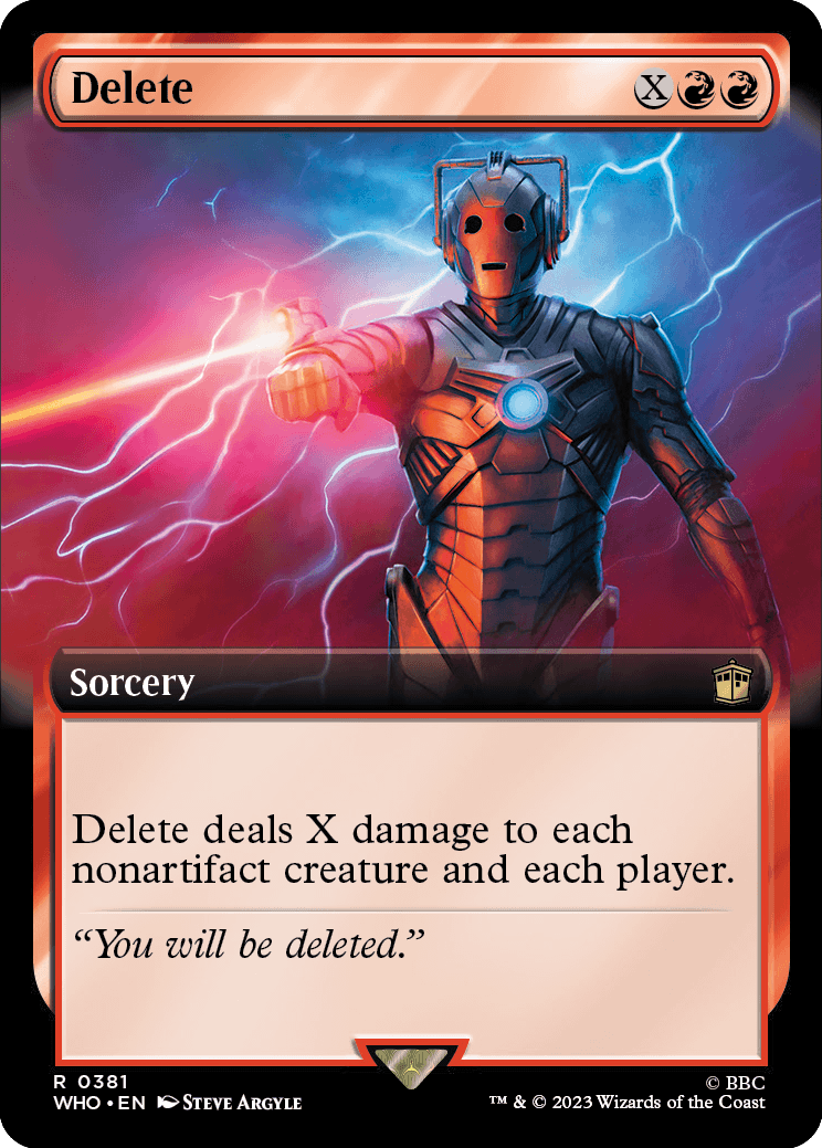 MTG Doctor Who 0381 Delete (Extended Art)