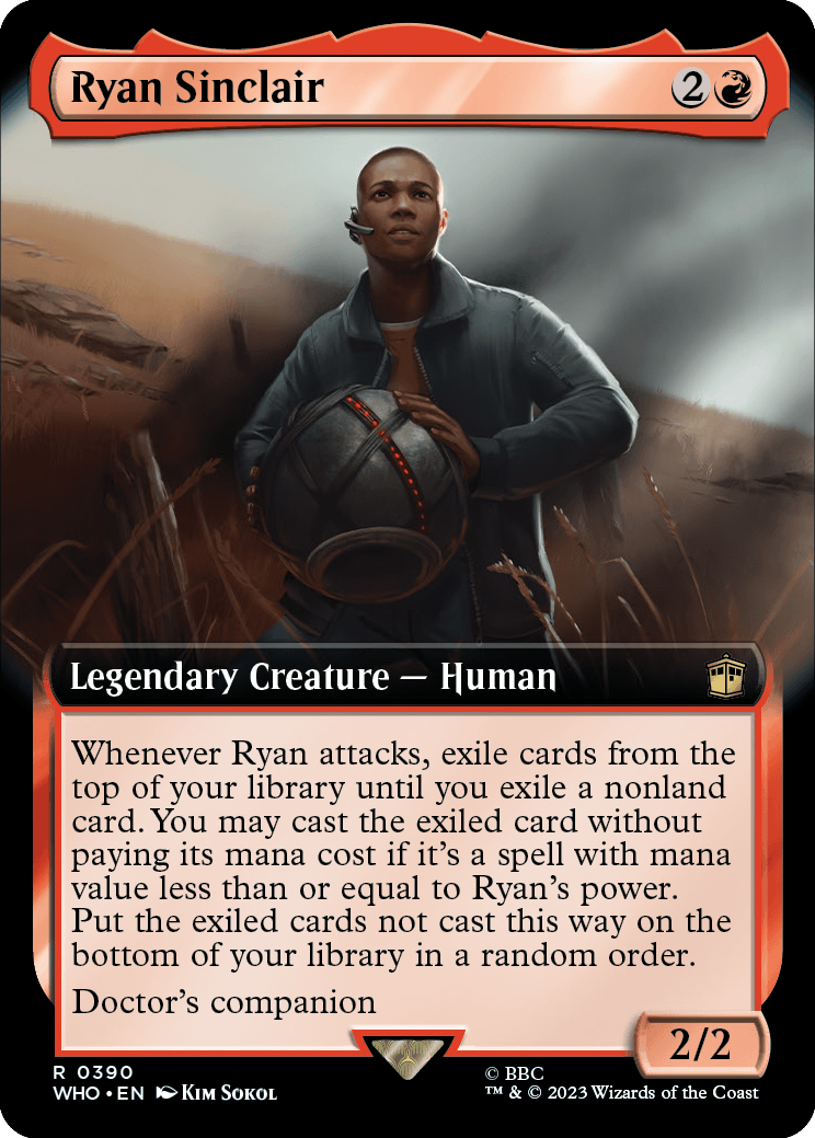 MTG Doctor Who 0390 Ryan Sinclair (Extended Art)