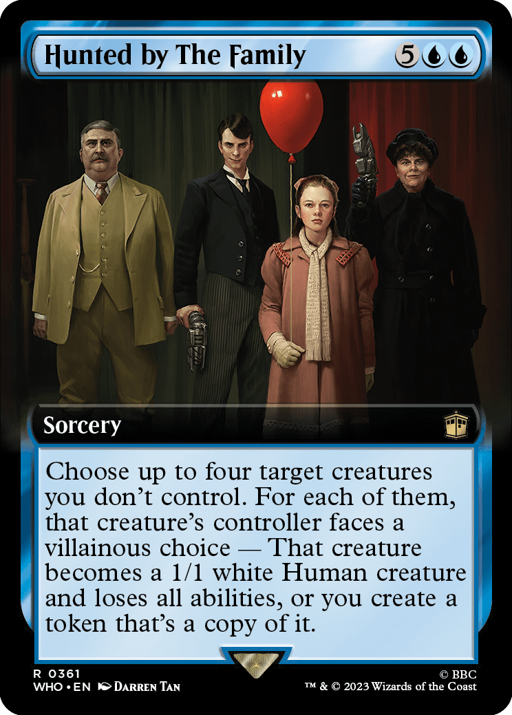 MTG Doctor Who 0361 Hunted by The Family (Extended Art)