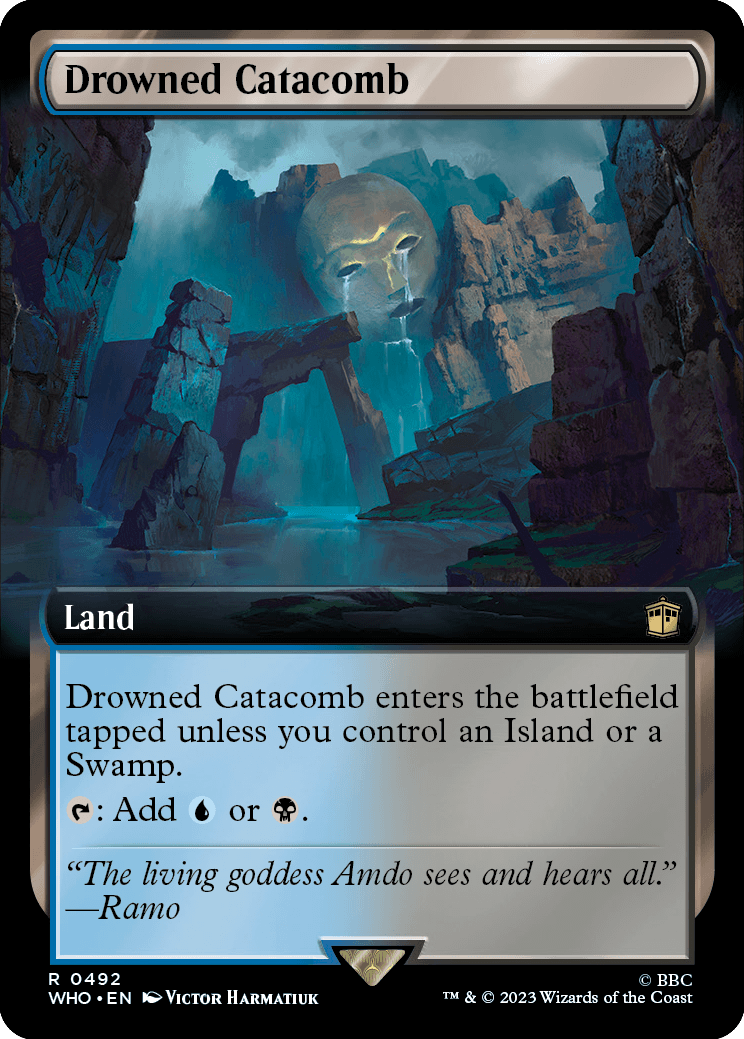 MTG Doctor Who 0492 Drowned Catacomb (Extended Art)