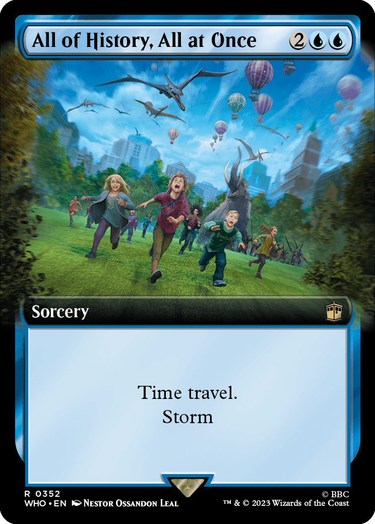 MTG Doctor Who 0352 All of History, All at Once (Extended Art)