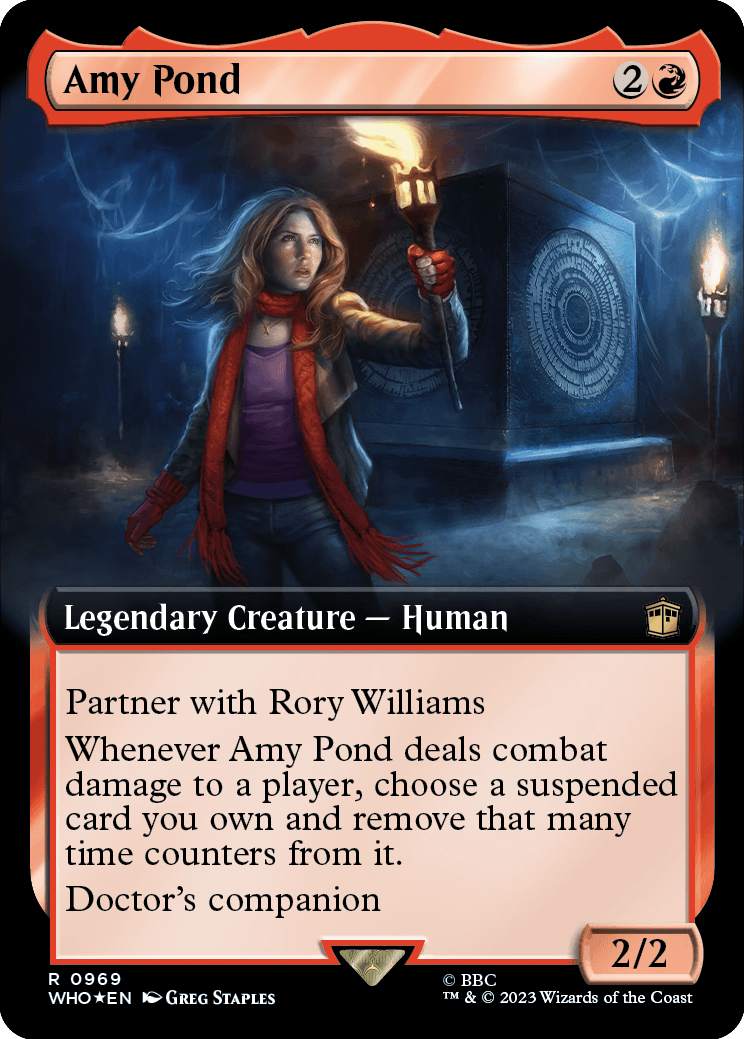 MTG Doctor Who 0969 Amy Pond (Extended Art Surge Foil)