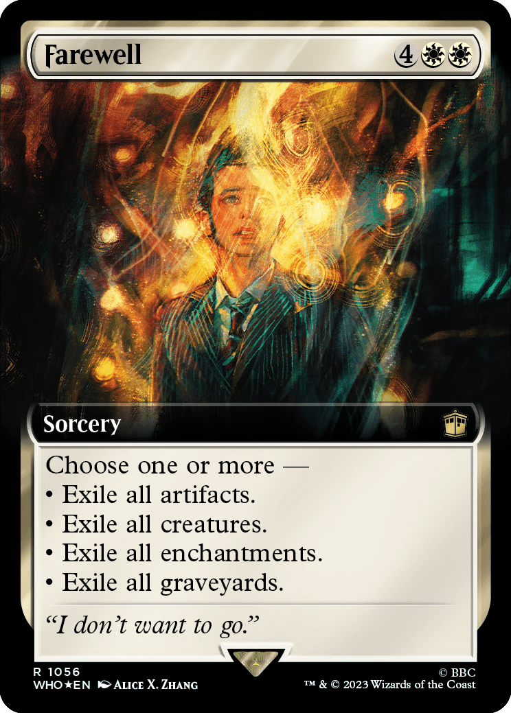 MTG Doctor Who 1056 Farewell (Extended Art Surge Foil)