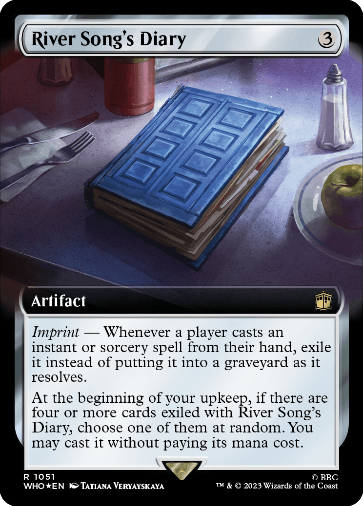 MTG Doctor Who 1051 River Song's Diary (Extended Art Surge Foil)