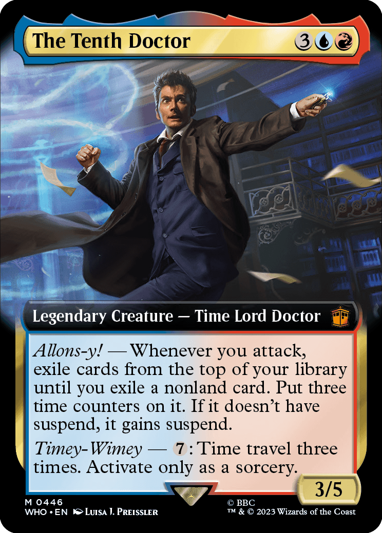 MTG Doctor Who 0446 The Tenth Doctor (Extended Art Foil)