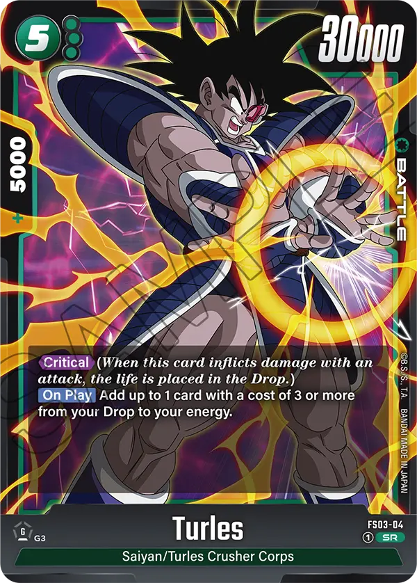 Dragon Ball Super Card Game Fusion World FS03-04 Turles