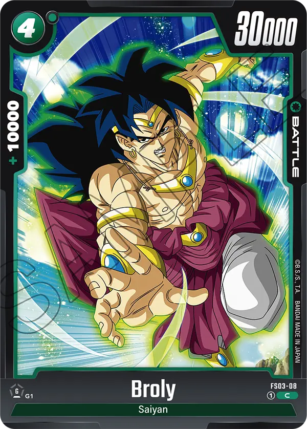 Dragon Ball Super Card Game Fusion World FS03-08 Broly