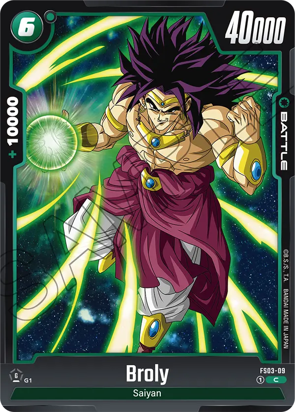 Dragon Ball Super Card Game Fusion World FS03-09 Broly