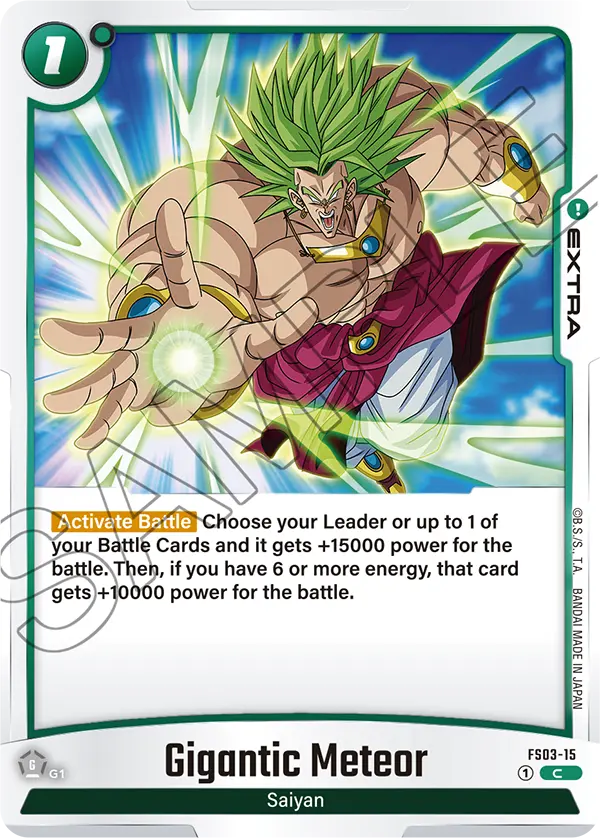 Dragon Ball Super Card Game Fusion World FS03-15 Gigantic Meteor