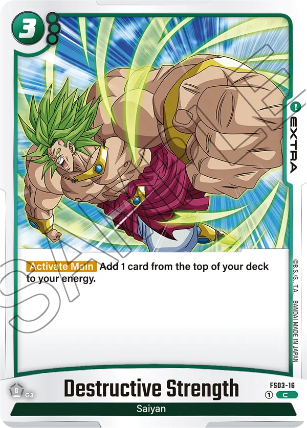 Dragon Ball Super Card Game Fusion World FS03-16 Destructive Strength