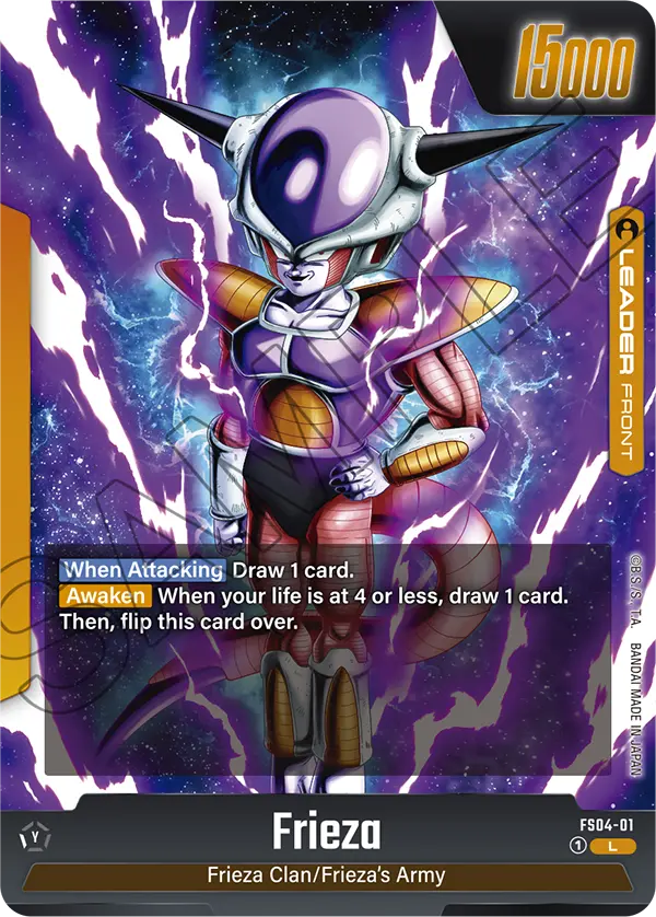Dragon Ball Super Card Game Fusion World FS04-01 Frieza LEADER