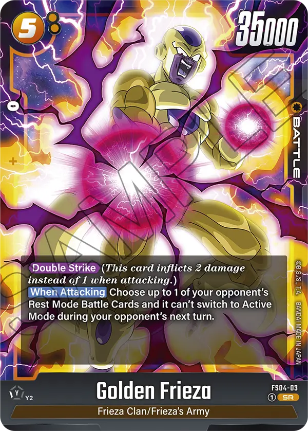 Dragon Ball Super Card Game Fusion World FS04-03 Golden Frieza SR