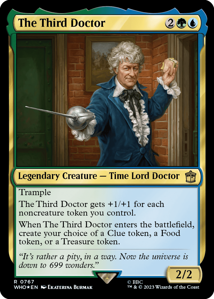 MTG Doctor Who 0767 The Third Doctor (Surge Foil)
