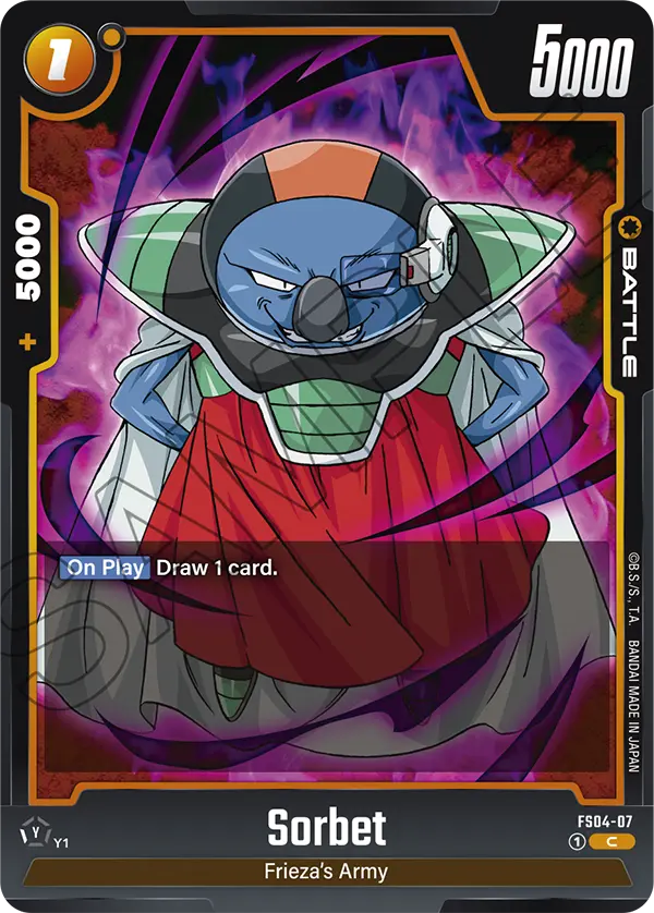Dragon Ball Super Card Game Fusion World FS04-07 Sorbet
