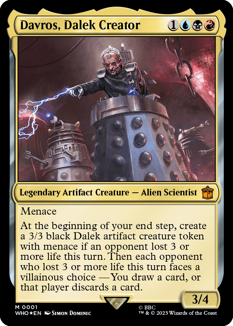 MTG Doctor Who 0001 Davros, Dalek Creator (Foil)