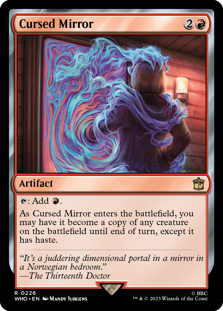 MTG Doctor Who 0226 Cursed Mirror (Foil)