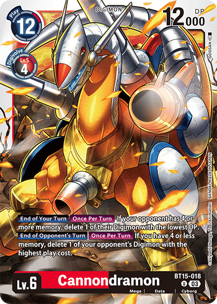 Exceed Apocalypse BT15-018 Cannondramon