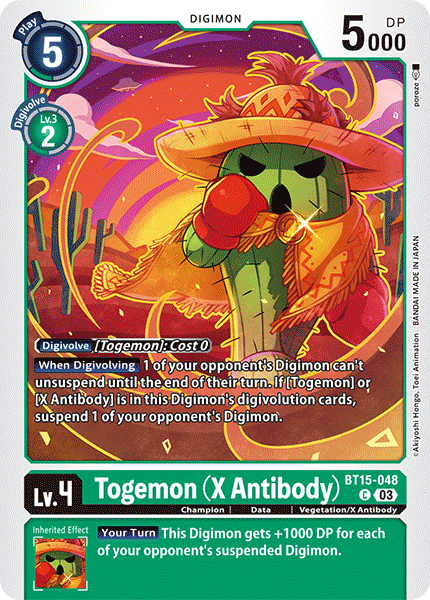 Exceed Apocalypse BT15-048 Togemon (X Antibody)