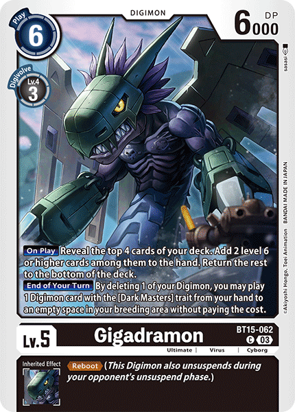 Exceed Apocalypse BT15-062 Gigadramon
