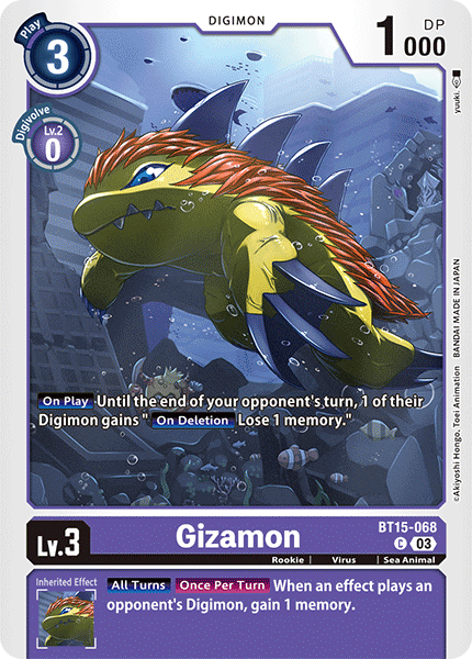 Exceed Apocalypse BT15-068 Gizamon
