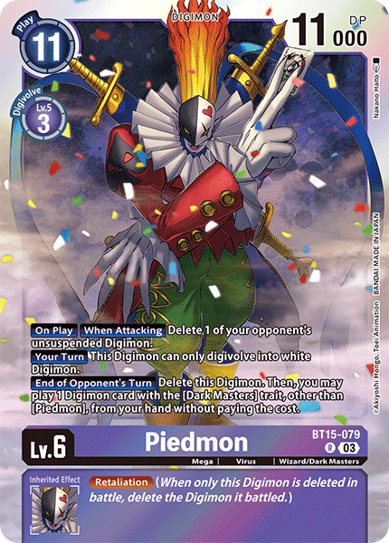 Exceed Apocalypse BT15-079 Piedmon