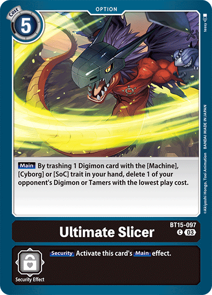 Exceed Apocalypse BT15-097 Ultimate Slicer