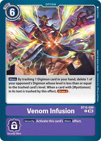 Exceed Apocalypse BT15-099 Venom Infusion