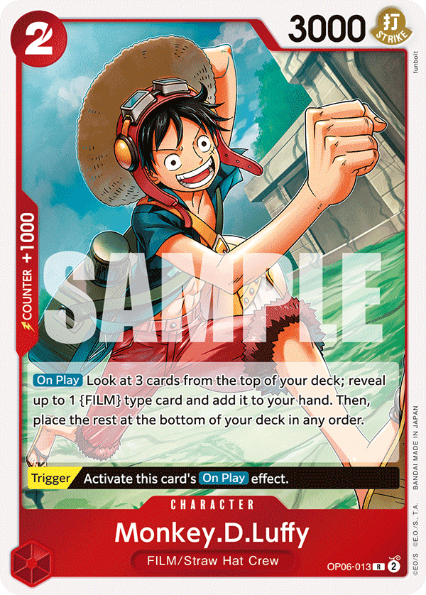OP06-013 | R | CHARACTER Monkey.D.Luffy