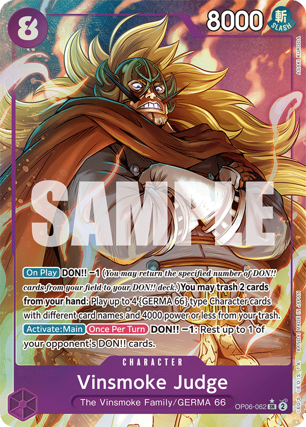 OP06-062 | SR | CHARACTER Vinsmoke Judge (Parallel)