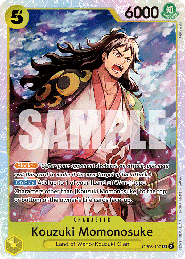 OP06-107 | SR | CHARACTER Kouzuki Momonosuke